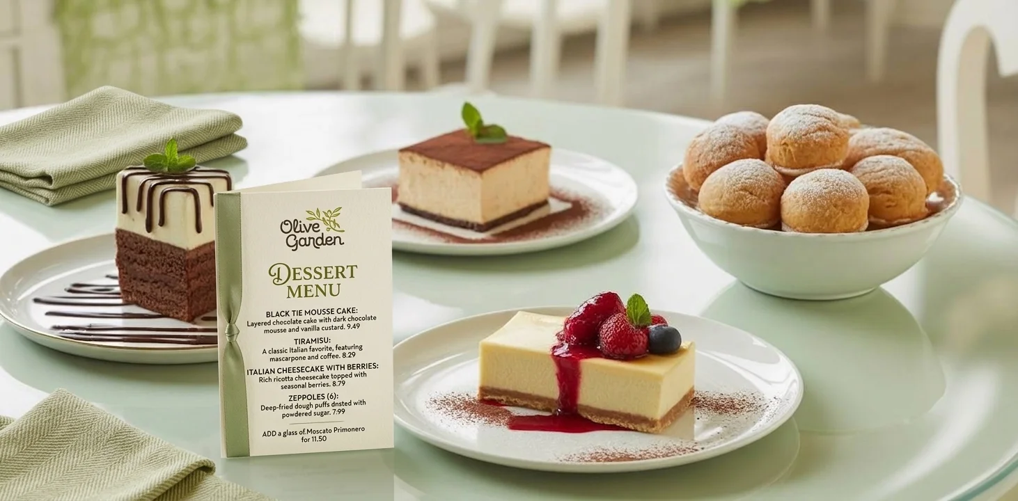 Dessert Menu